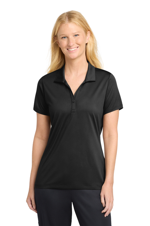 Sport-Tek Women's Embossed PosiCharge Tough Polo | Product | SanMar