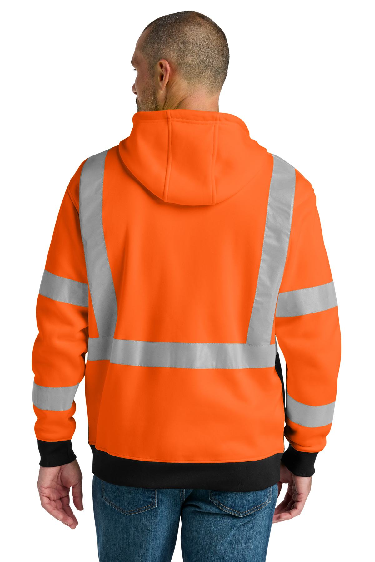 CornerStone ANSI 107 Class 3 Heavy-Duty Fleece Full-Zip Hoodie