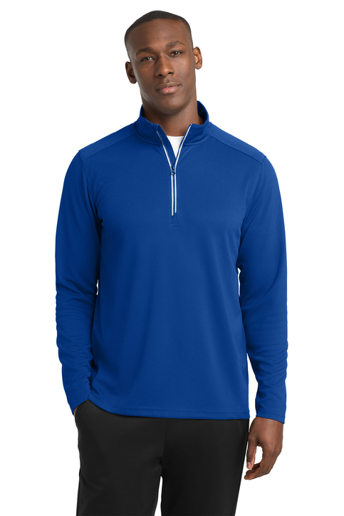 Sport-Tek Women's Sport-Wick Textured 1/4-Zip Pullover | Product