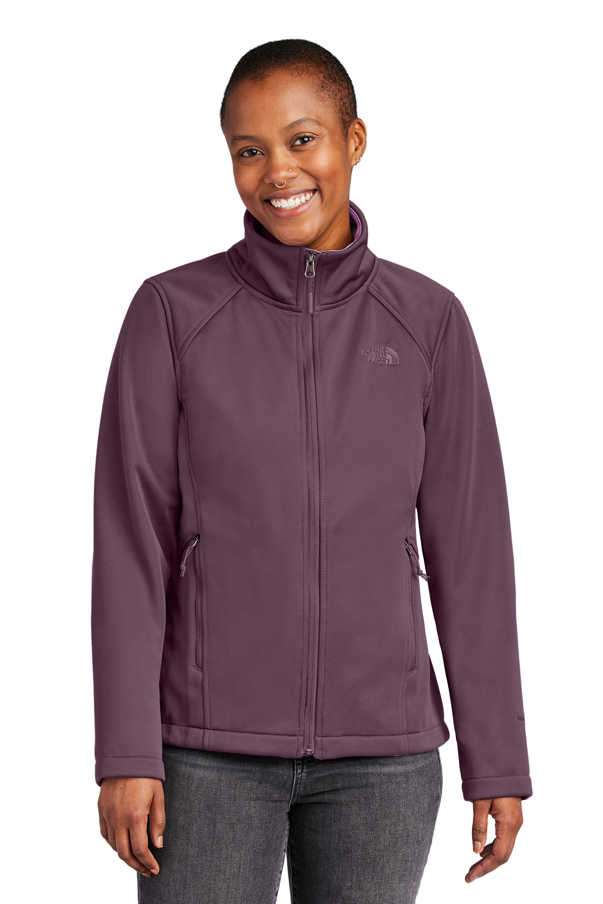 The North Face Ladies Chest Logo Ridgewall Soft Shell Jacket | Product |  SanMar