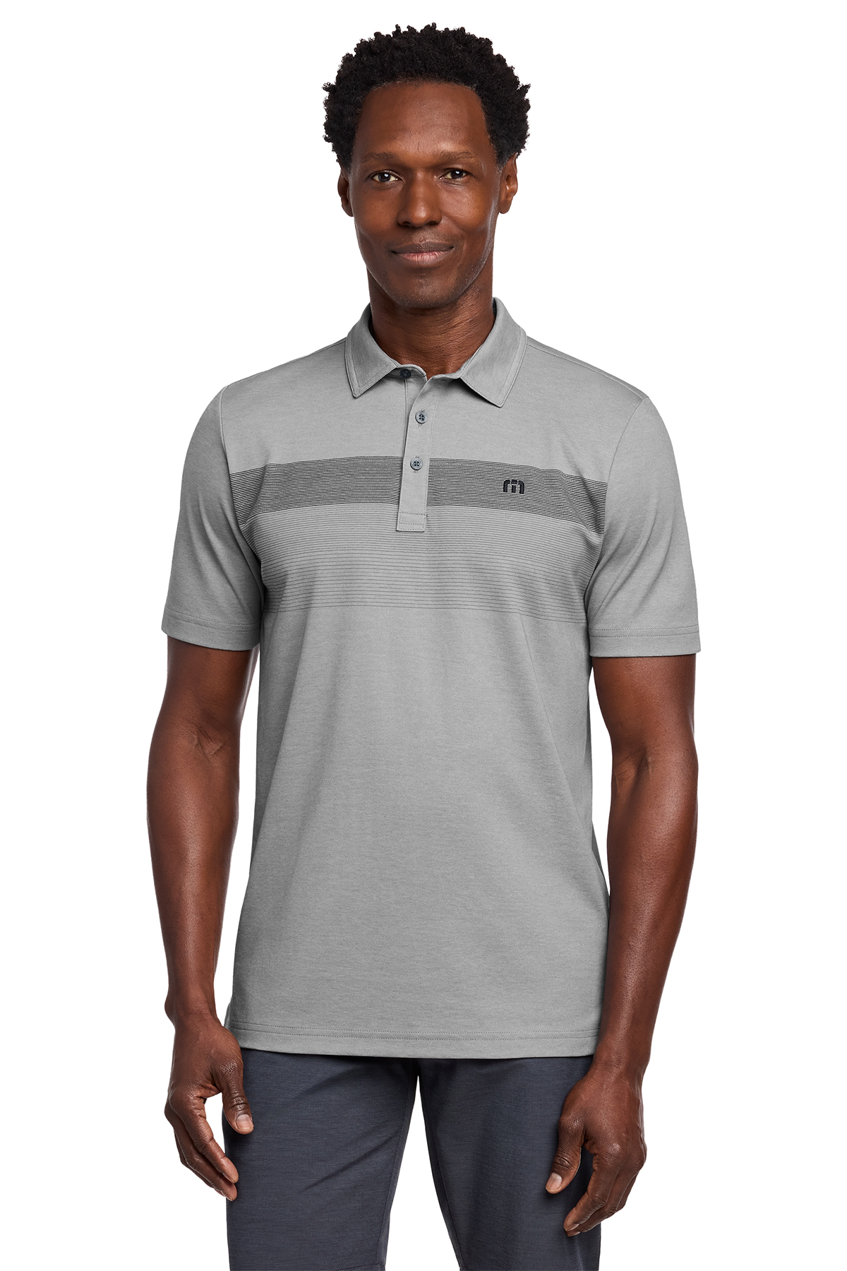 TravisMathew Coastal Chest Stripe Polo | Product | SanMar