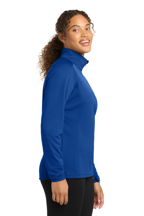 Sport-Tek Women's Sport-Wick Textured 1/4-Zip Pullover | Product