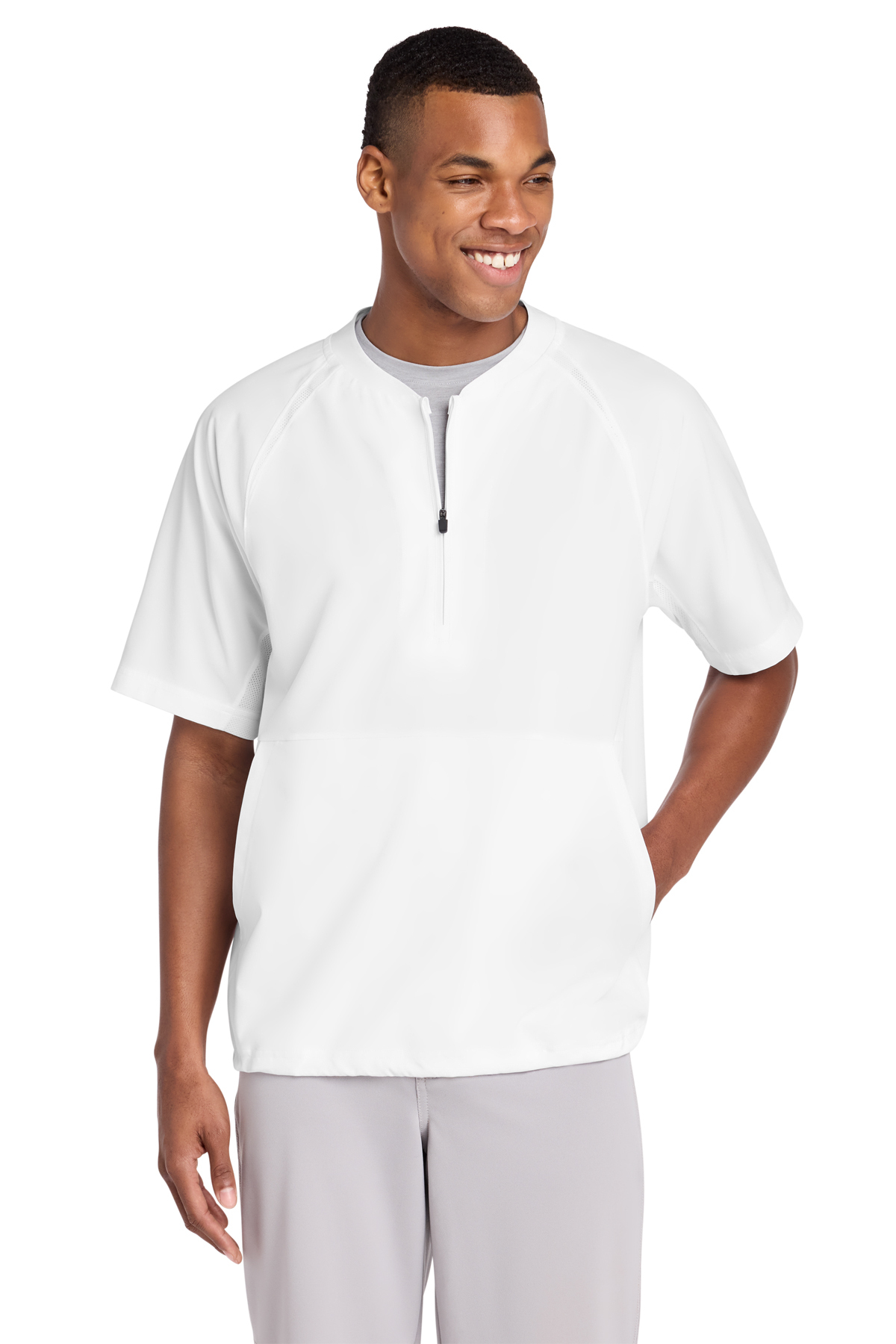 Sport-Tek Repeat 1/2-Zip Short Sleeve Jacket | Product | Sport-Tek