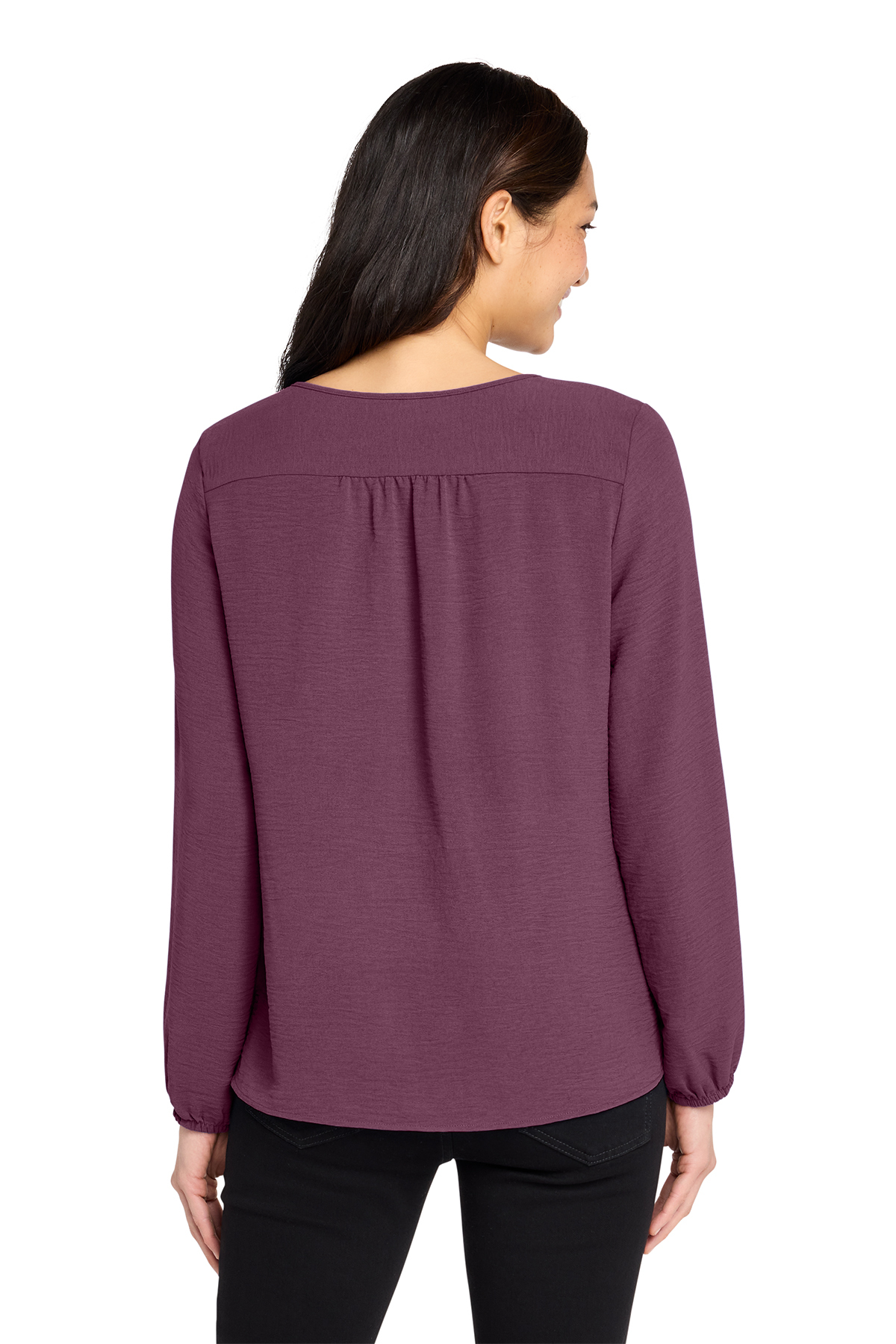 Port Authority Women's Textured Crepe Blouse | Product | Company