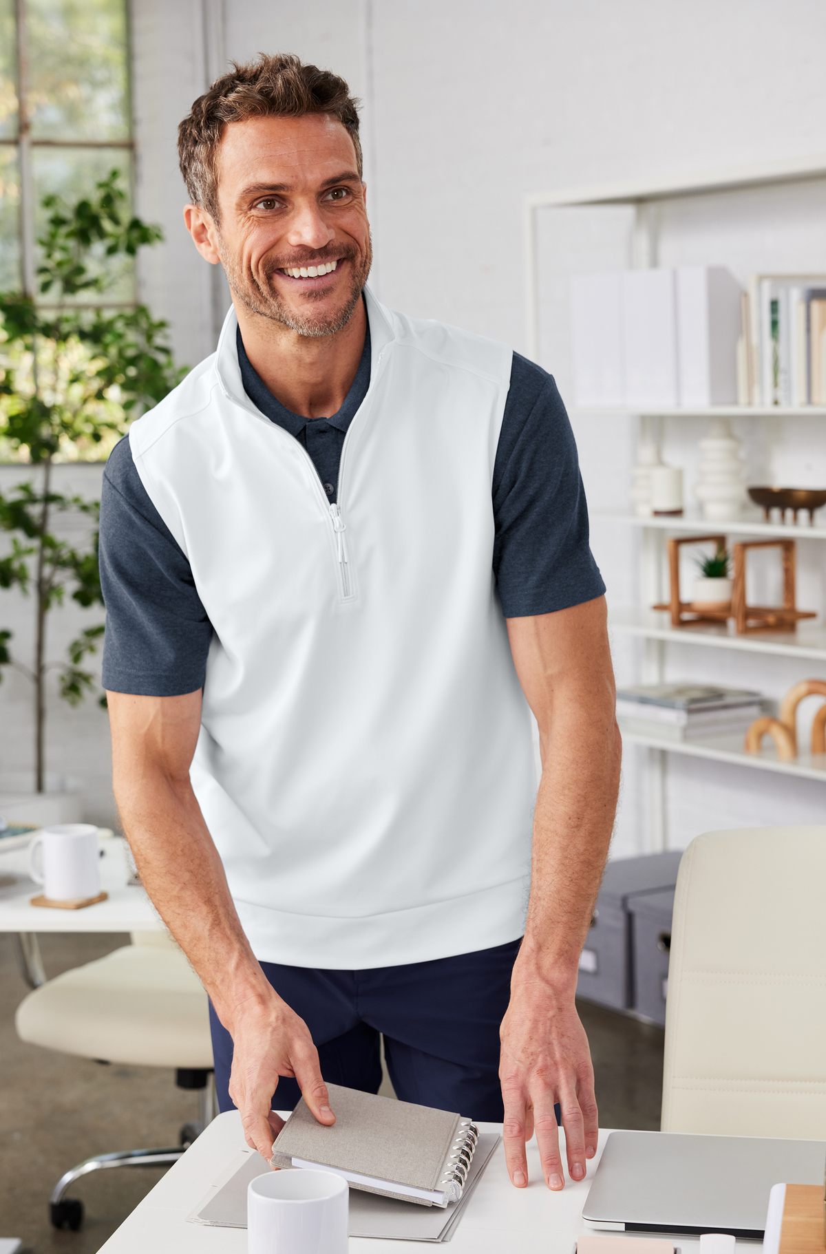 Port Authority C-FREE Double Knit 1/4-Zip Vest | Product | Port