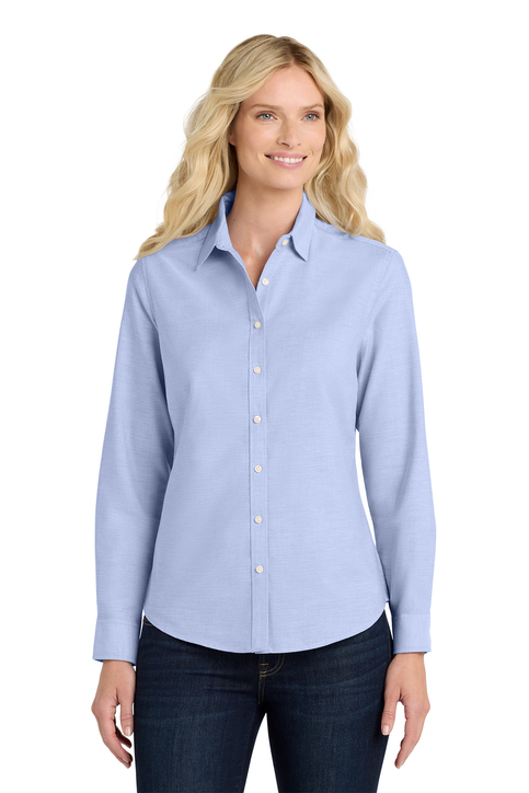 Port Authority Women's Short Sleeve SuperPro Oxford Shirt