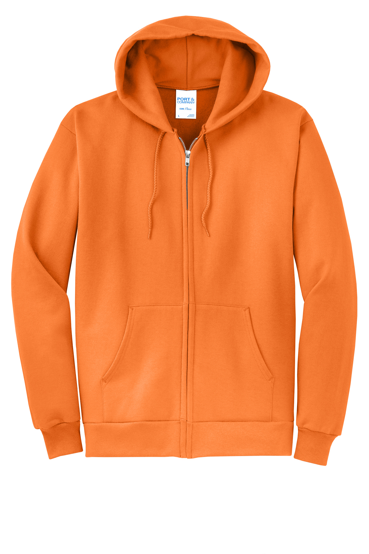 Port & Co Core Fleece Full-Zip Hooded Sweatshirt | Product | SanMar