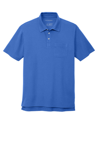 Port Authority C-FREE Cotton Blend Pique Pocket Polo | Product | SanMar