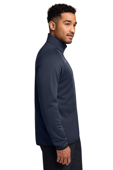 nike football therma shield quarter zip top in blue