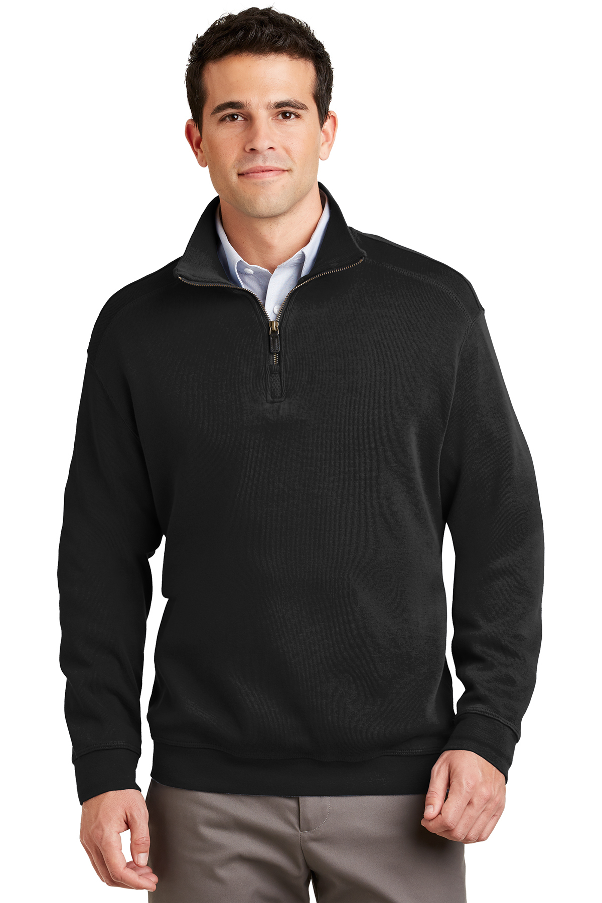 Port Authority Flatback Rib 1/4-Zip Pullover | Product | SanMar