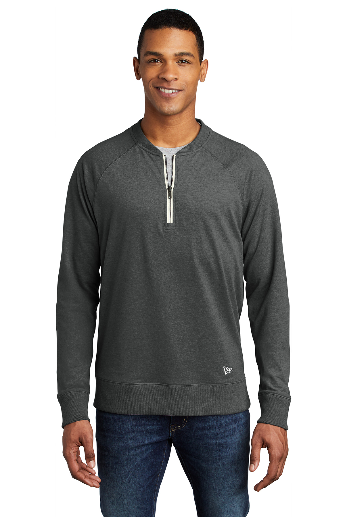 New Era Sueded Cotton Blend 1/4-Zip Pullover | Product | SanMar