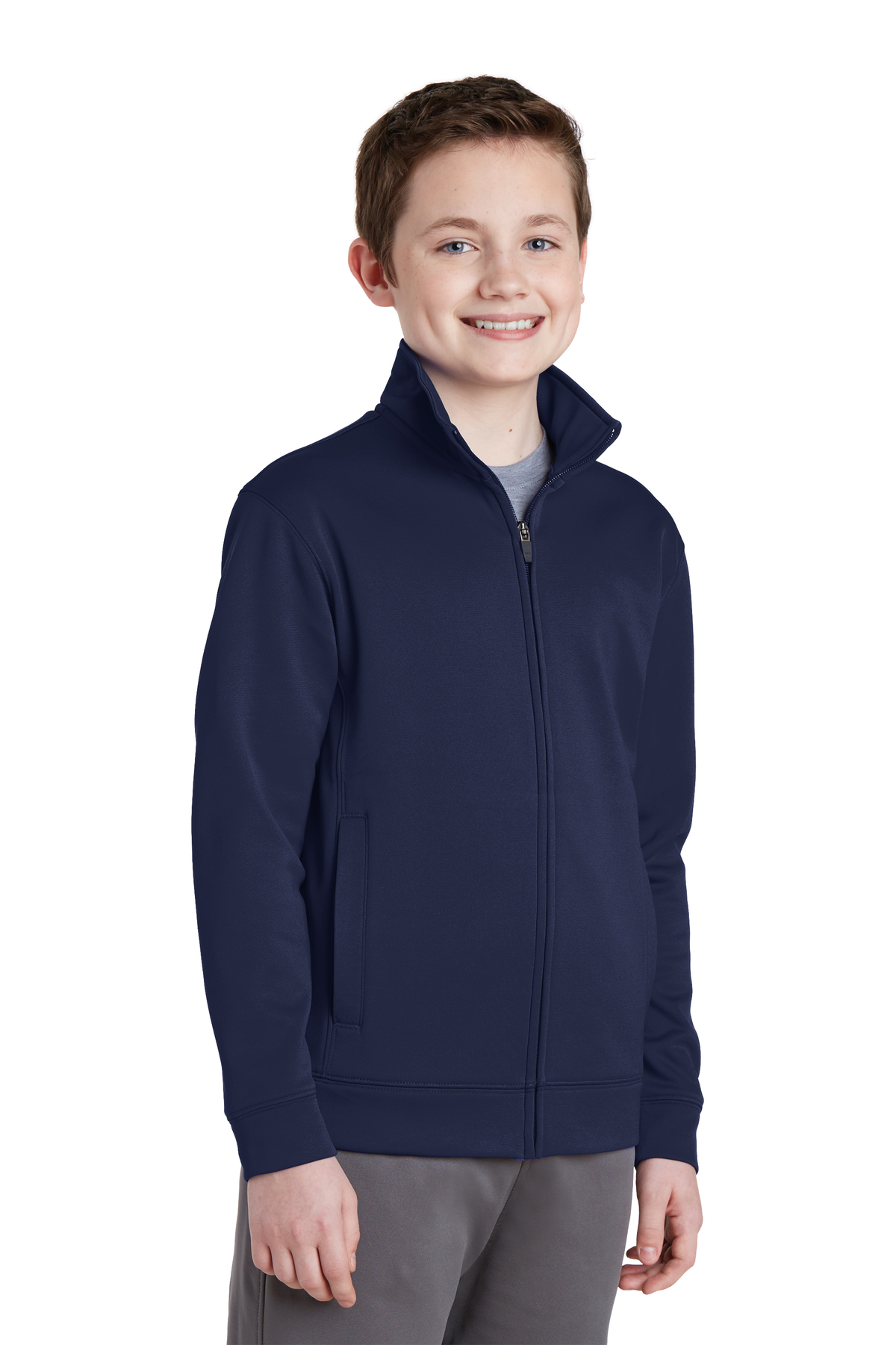 Youth Nantucket Fleece Full Zip Jacket with Right Chest Pocket