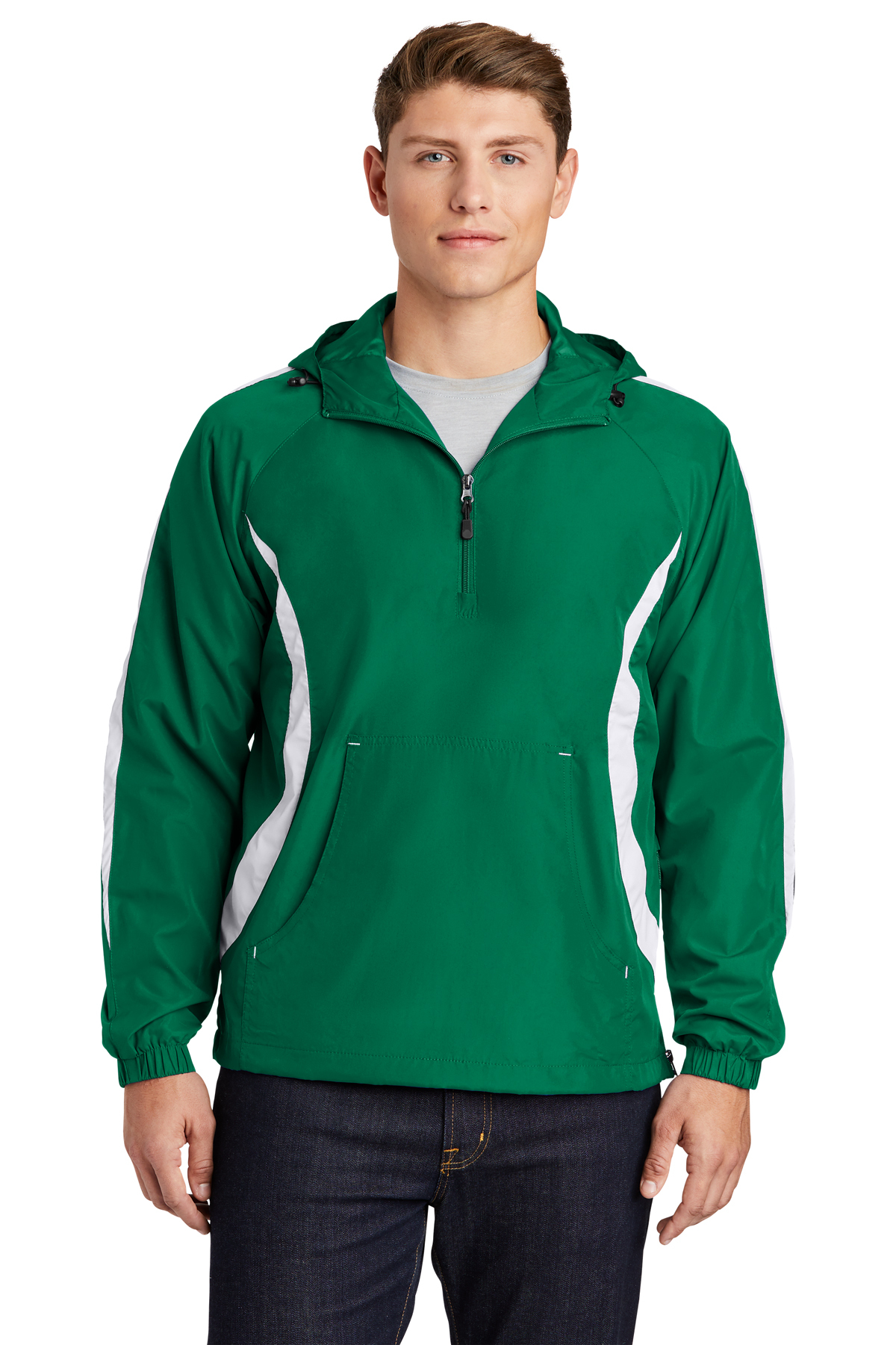 Sport Tek Colorblock Raglan Anorak Product SanMar