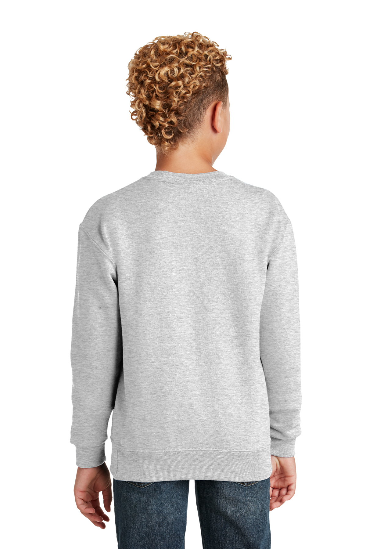 Jerzees Youth Nublend Crewneck Sweatshirt Crewnecks Sweatshirts Fleece Sanmar [ 1799 x 1200 Pixel ]