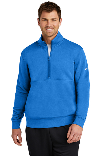 Nike Club Fleece Sleeve Swoosh 1/2-Zip | Product | SanMar