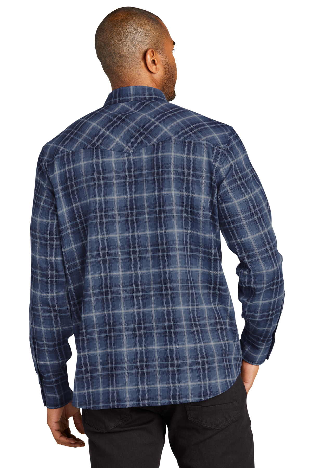 『2年保証』 Port Product | Shirt Plaid Ombre Sleeve Long Authority トップス