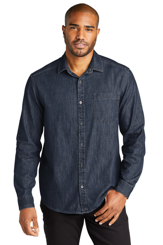 Port Authority Long Sleeve Perfect Denim Shirt | Product | SanMar