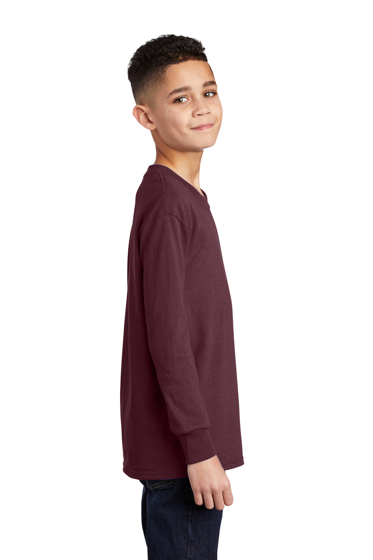Dark Performance Youth Long Sleeve Shirt  Custom Shirts Cortez – Salty®  Printing