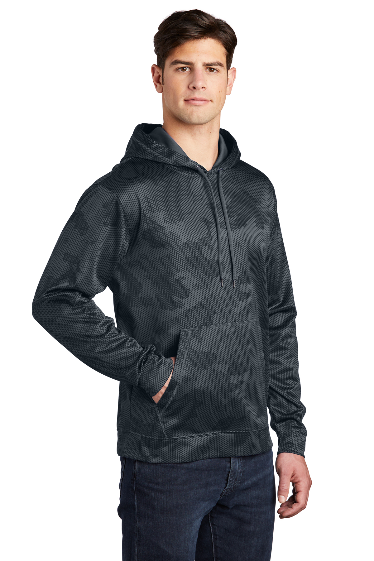 Sport-Tek ® Sport-Wick ® CamoHex Fleece Hooded Pullover | Product | SanMar