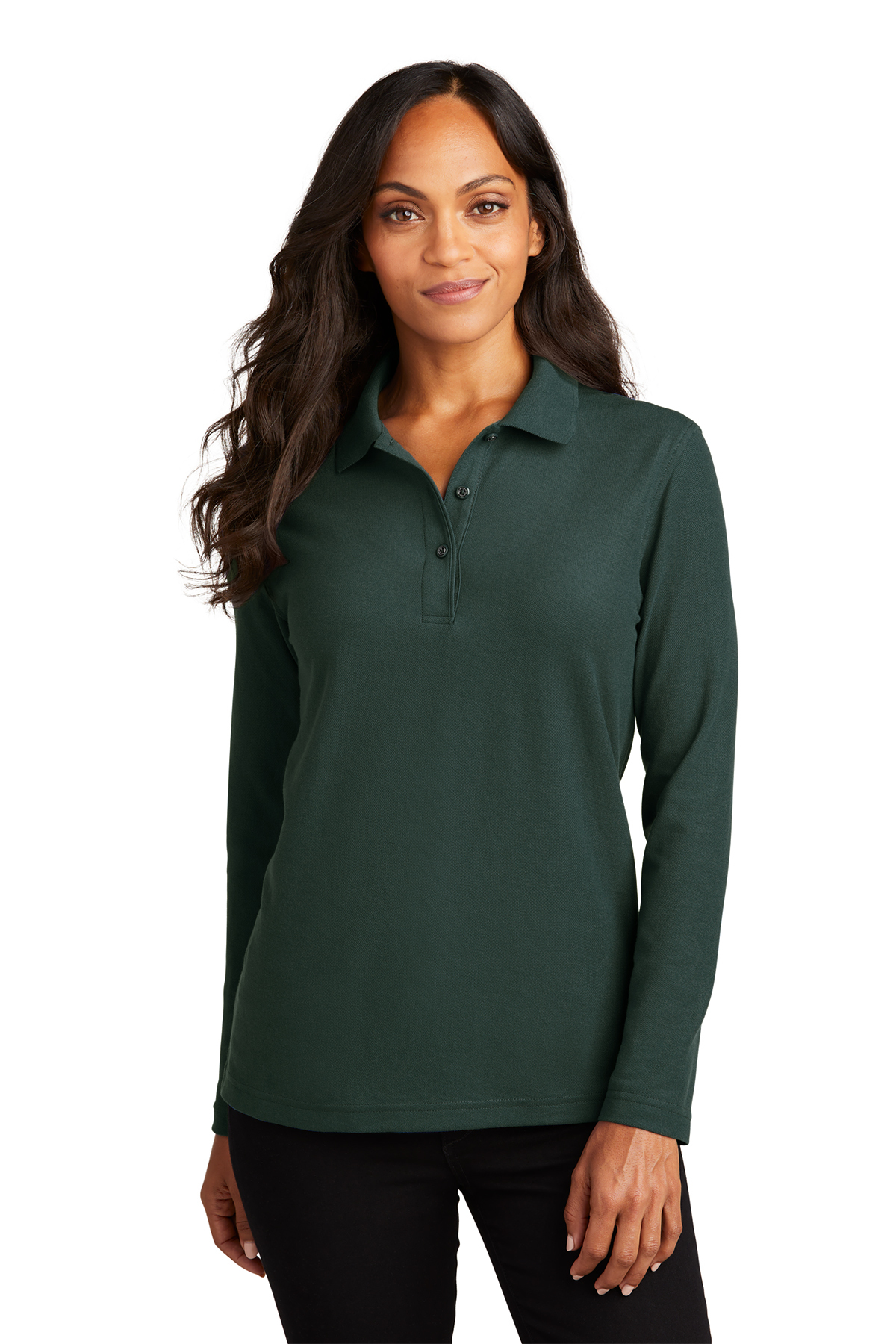 Port Authority Ladies Silk Touch™ Long Sleeve Polo | Product | Company ...