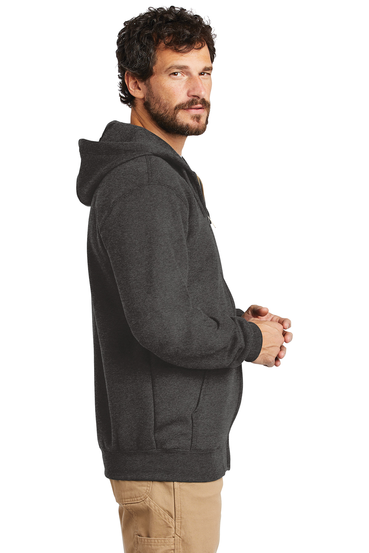 Carhartt men's midweight deals hooded zip front sweatshirt