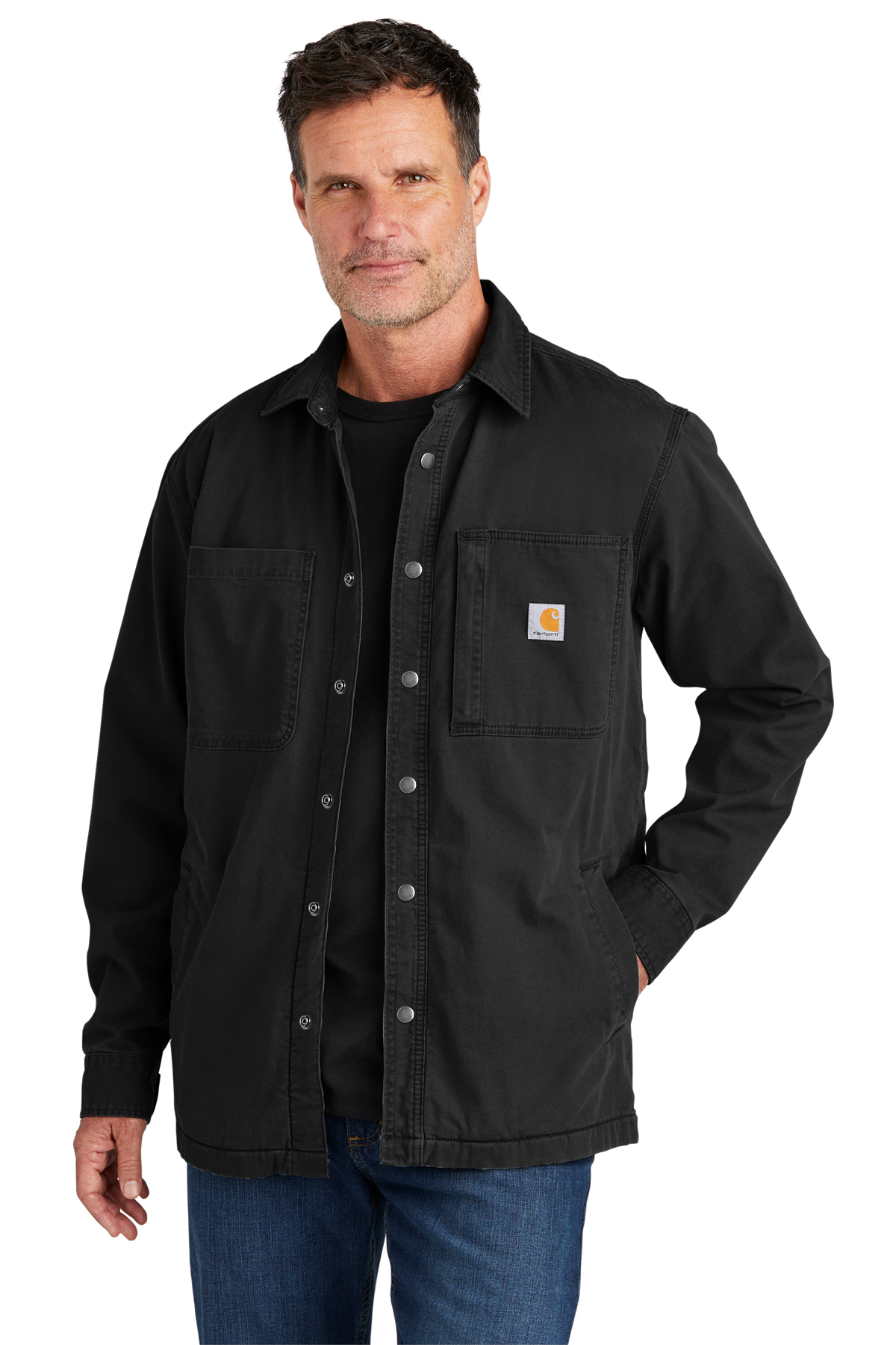 Carhartt Rugged Flex Fleece-Lined Shirt Jac | Product | SanMar