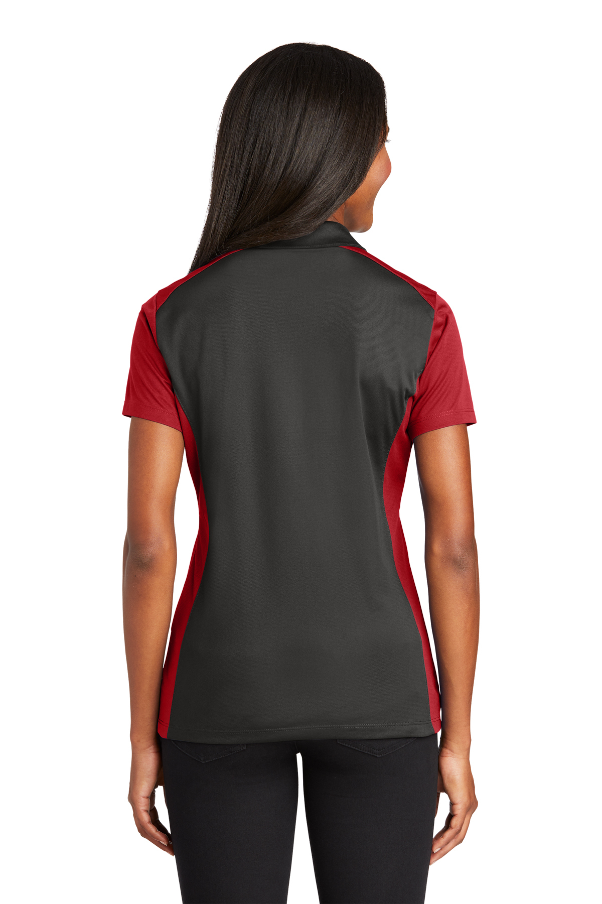 Sport-Tek LST652 Women's Colorblock Micropique Sport-Wick Polo Shirt 