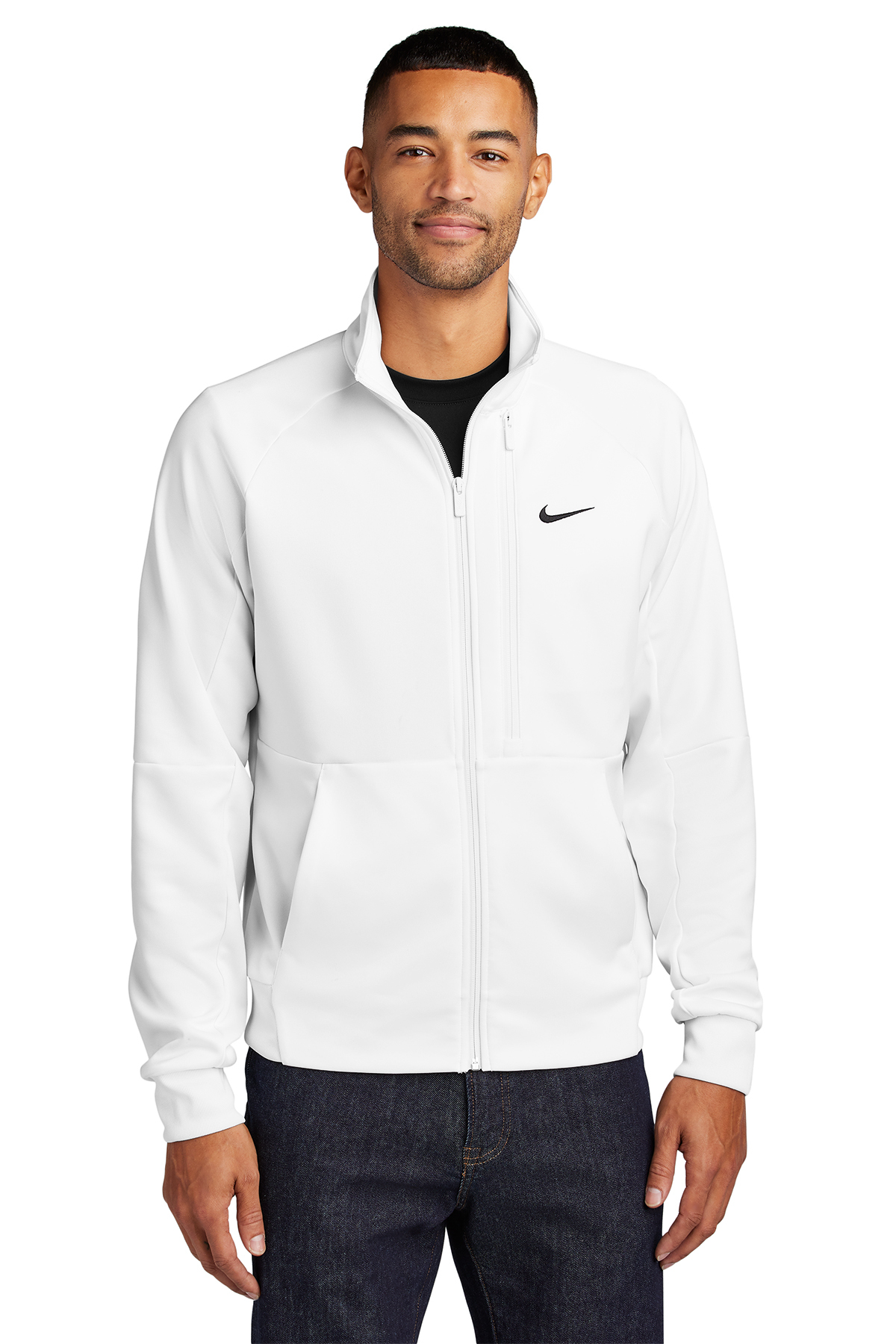 Nike Full Zip Chest Swoosh Jacket Product Company Casuals