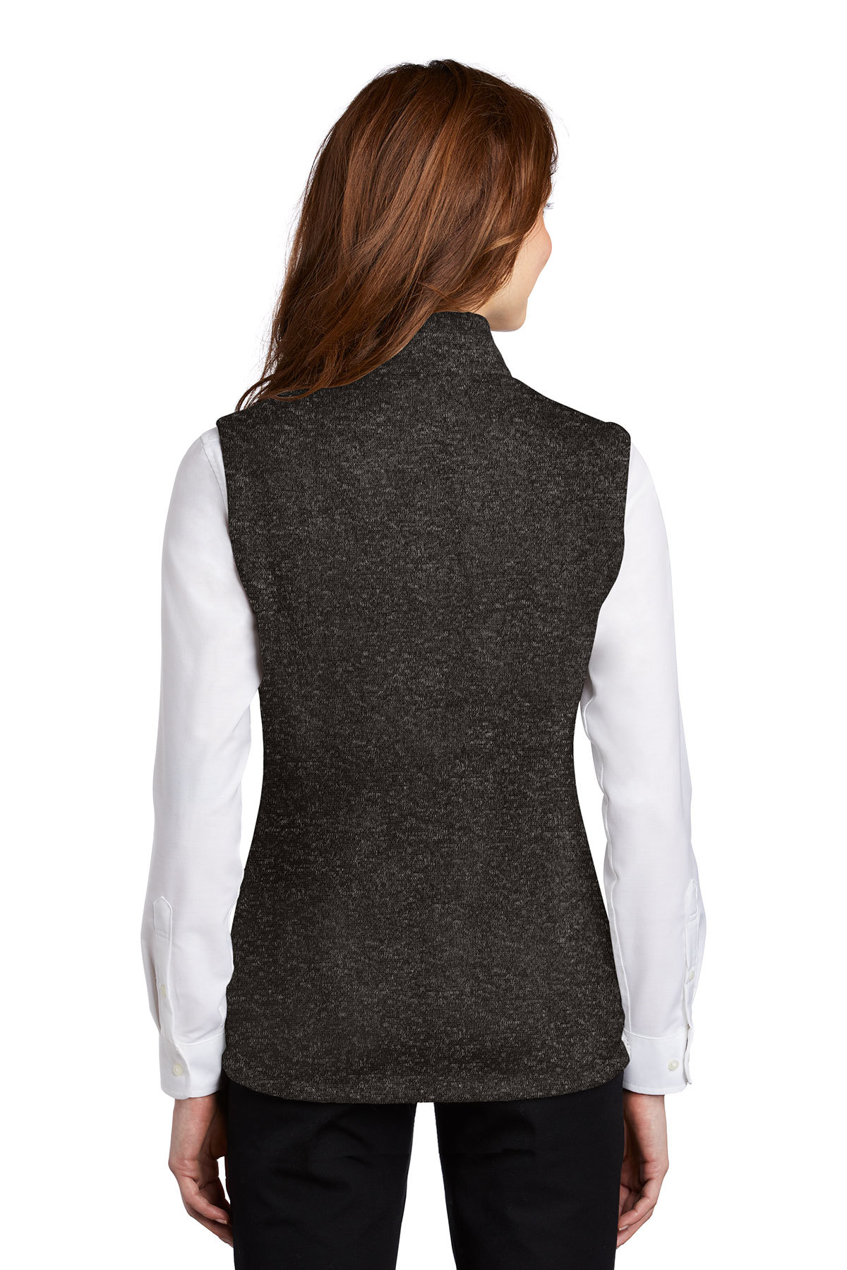 JEA L232 Ladies Unisex Port Authority Sweater Fleece Jacket (Grey Heather)  - Orriginals