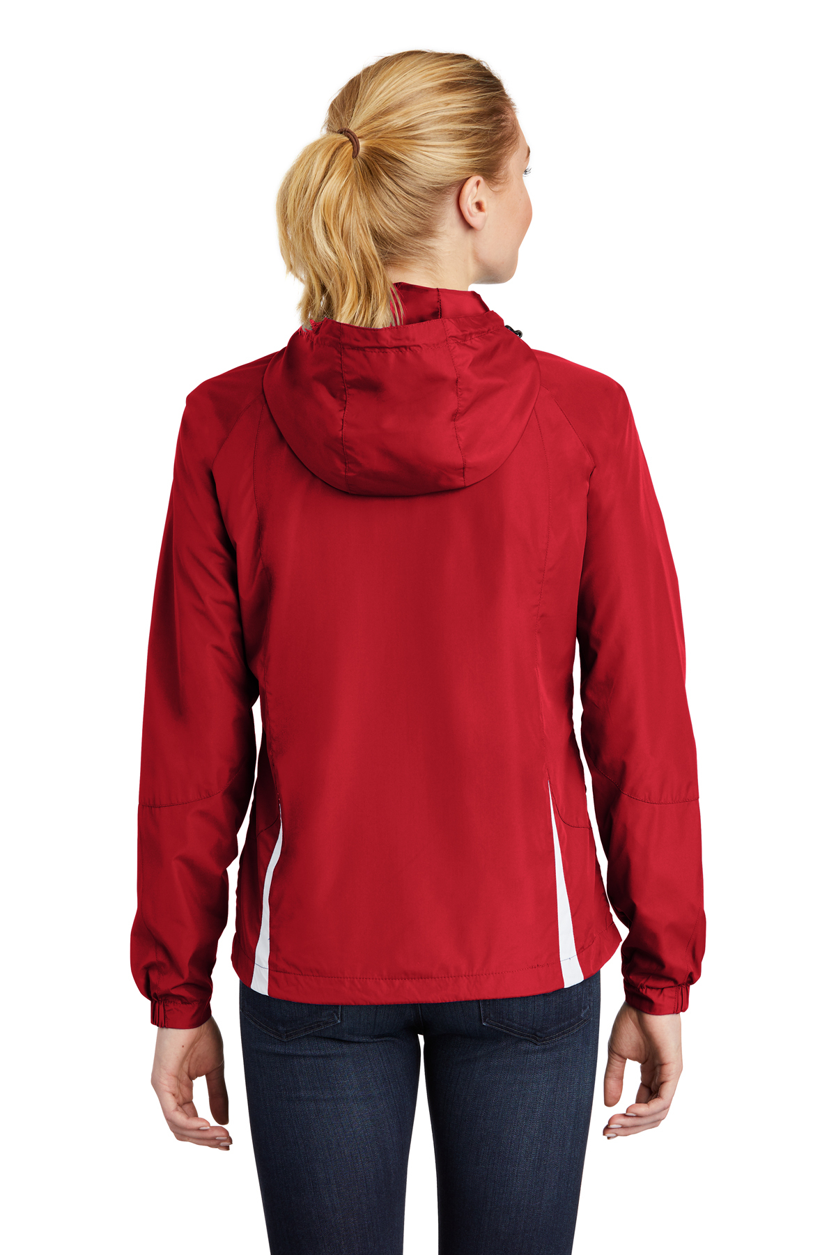 Sport Tek Ladies Colorblock Hooded Raglan Jacket Product SanMar