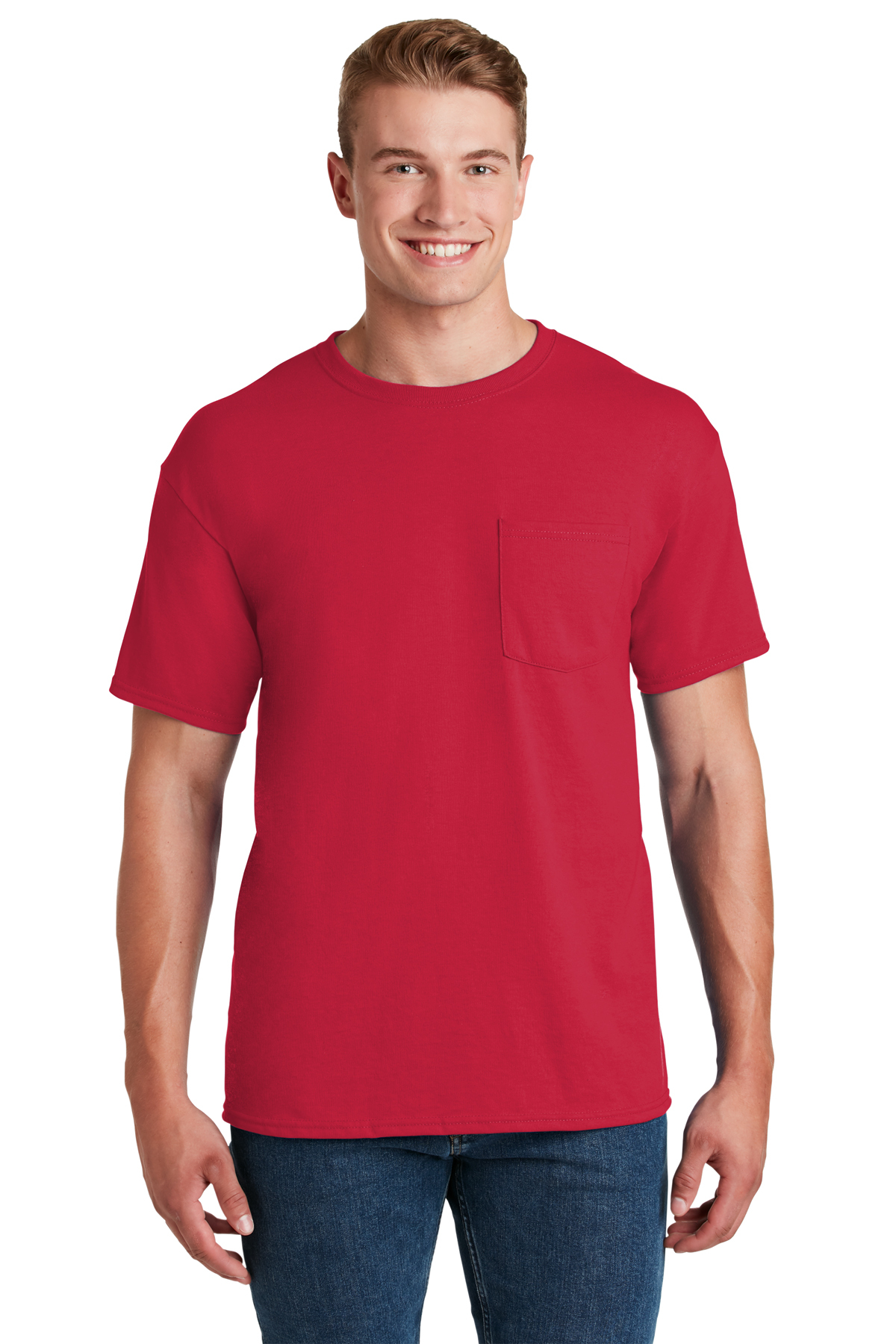 JERZEES - Dri-Power 50/50 Cotton/Poly Pocket T-Shirt | Product | SanMar