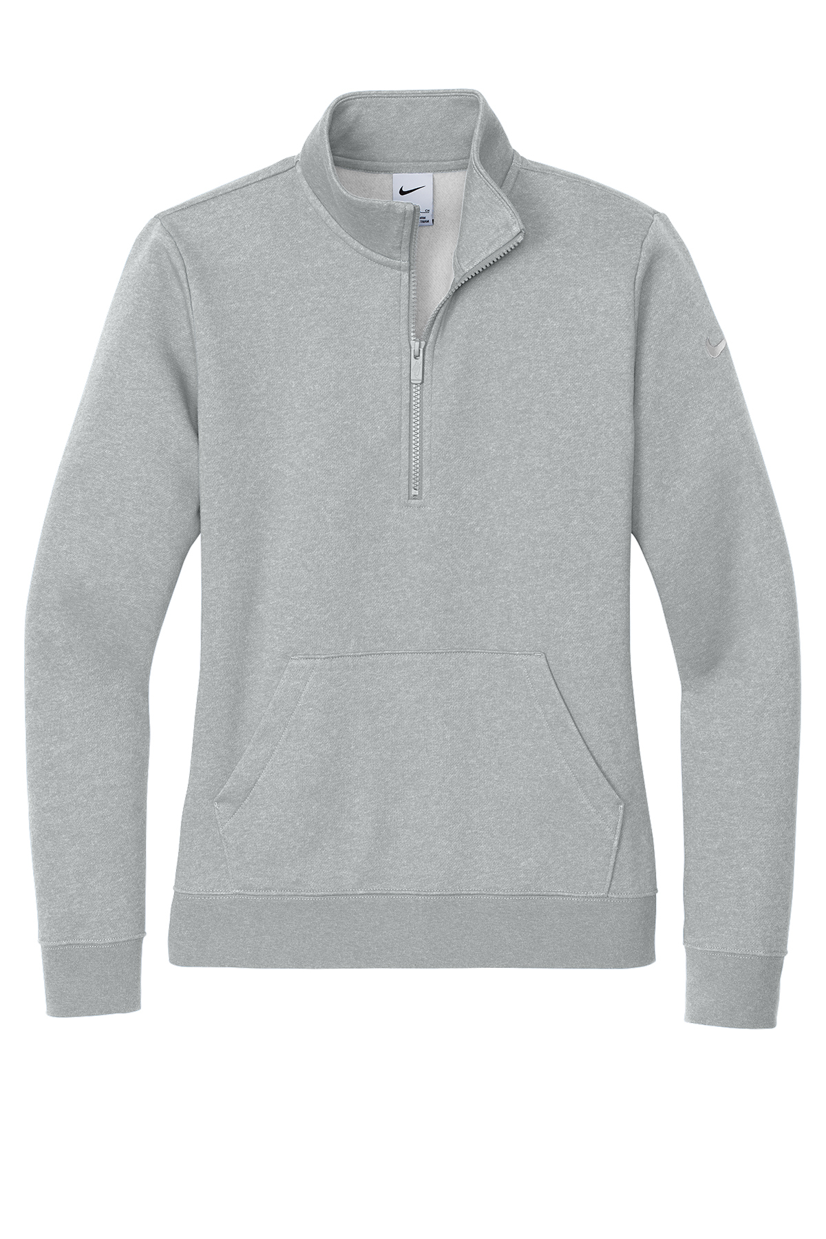Nike Ladies Club Fleece Sleeve Swoosh 1/2-Zip | Product | SanMar