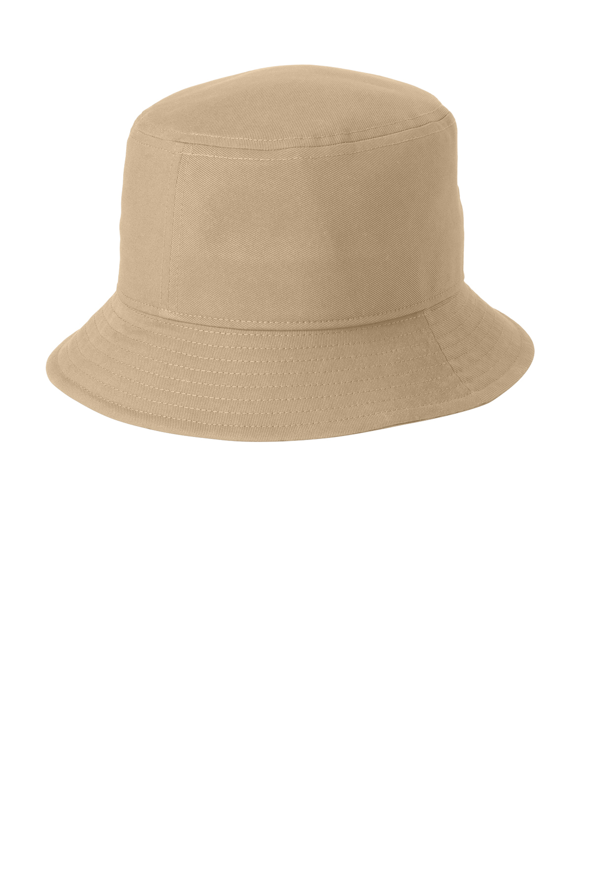 Logo Tab Bucket Hat in Beige - Prada