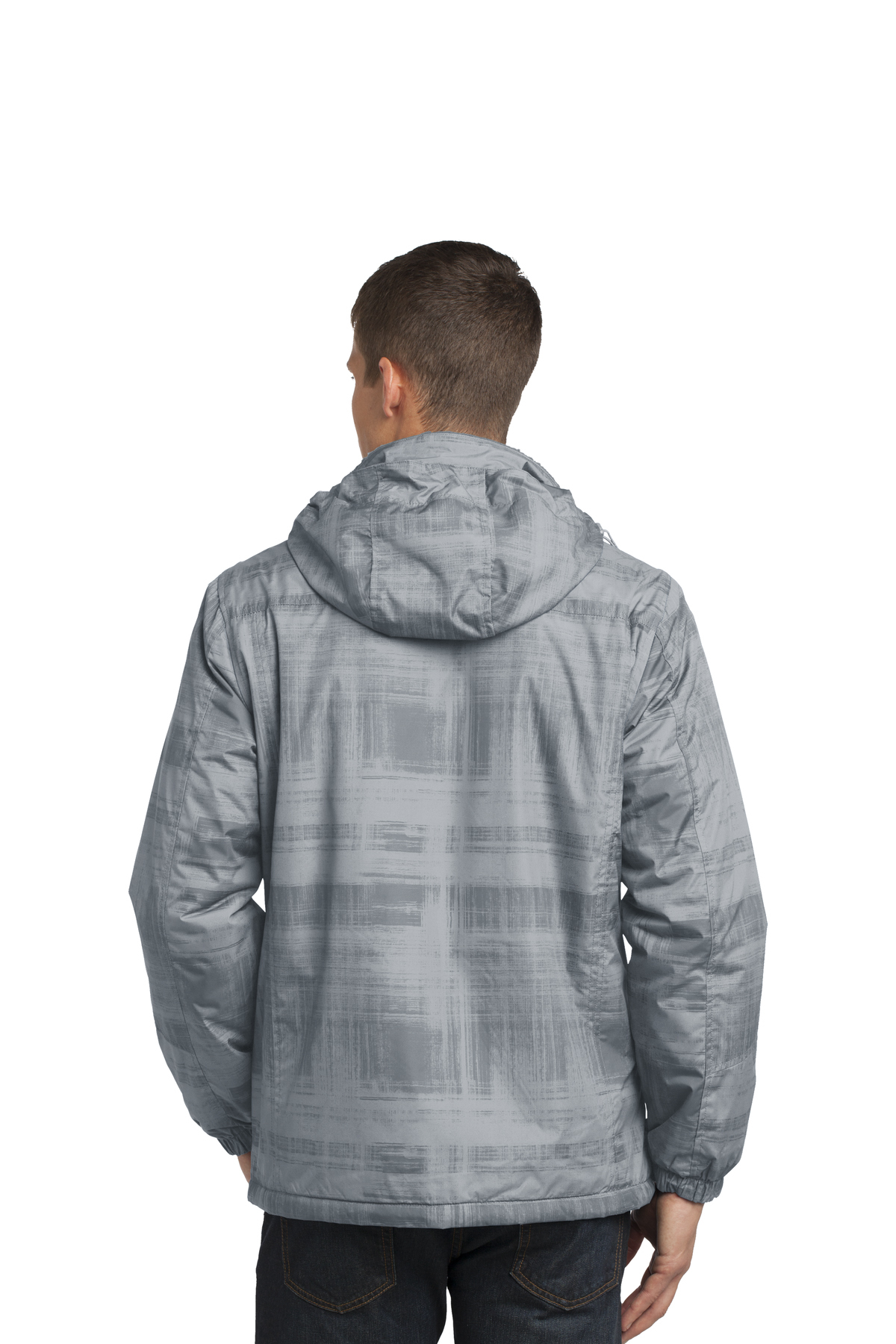 Port authority brushstroke print insulated jacket discount