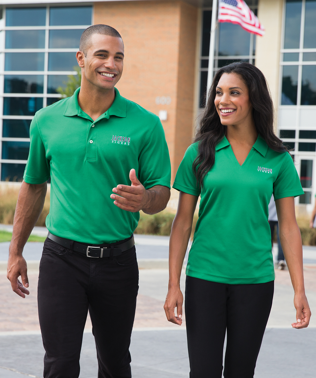 Sport-Tek Women's Dri-Mesh V-Neck Polo | Product | Sport-Tek