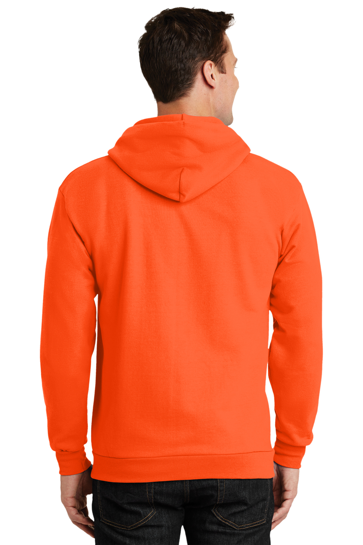 Port & Company Tall Essential Fleece Full-Zip Hooded Sweatshirt ...