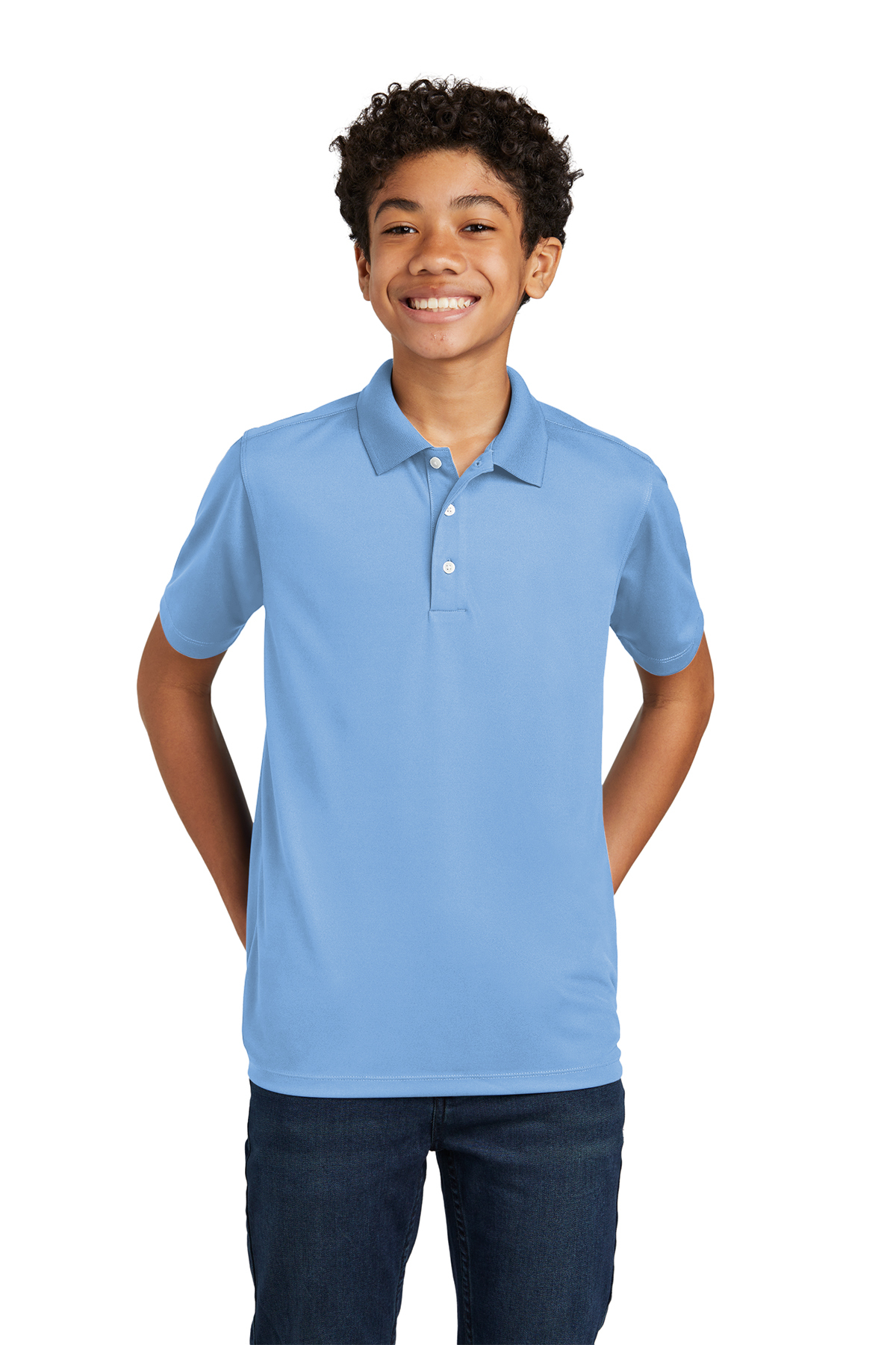 Sport-Tek Youth UV Micropique Polo | Product | Sport-Tek