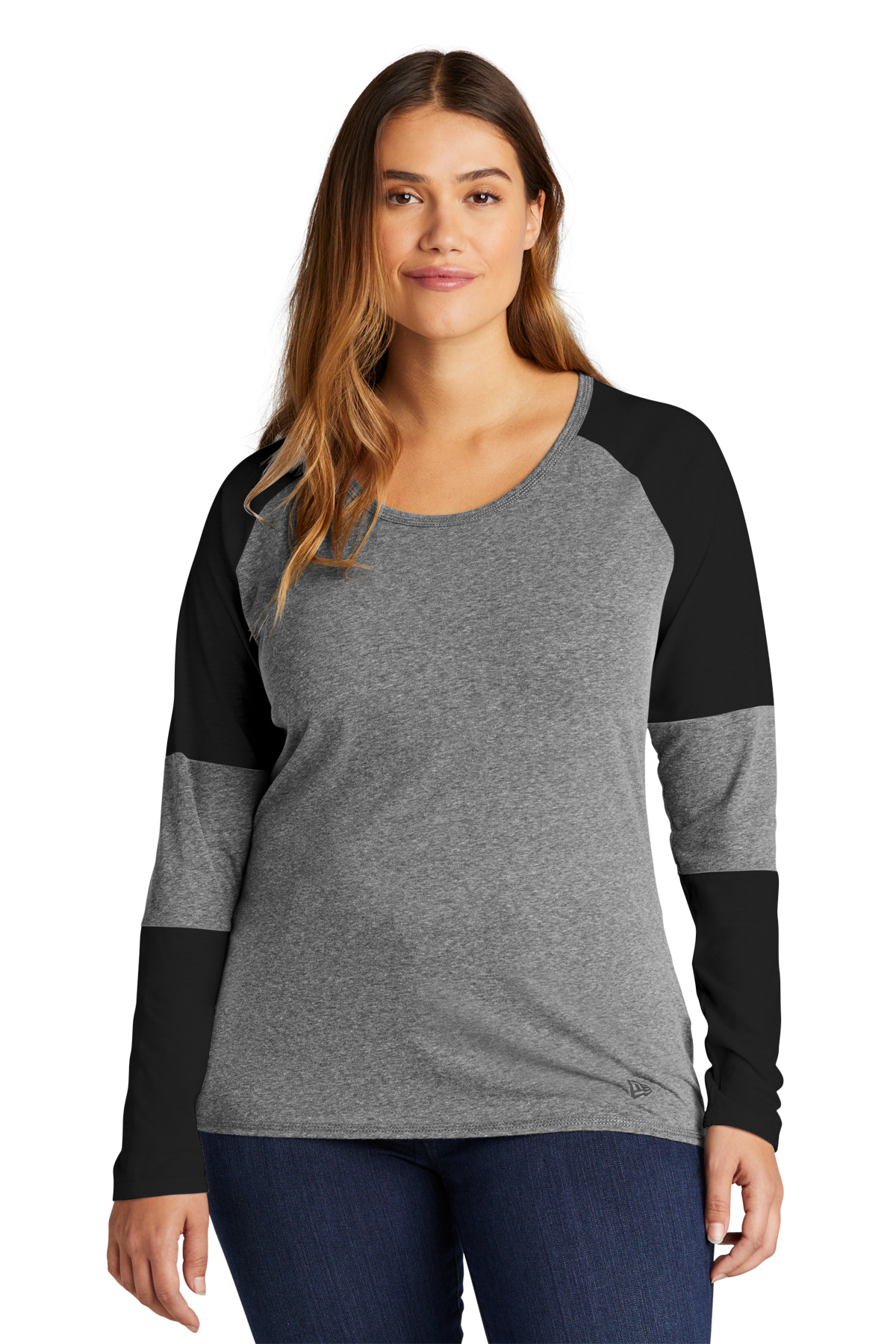 New Era Ladies Tri-Blend Performance Baseball Tee | Product | SanMar