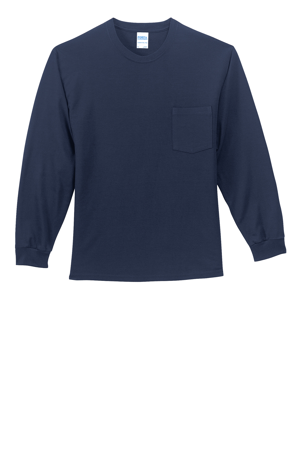PC61LSP Port & Company Long Sleeve Essential Pocket Tee 