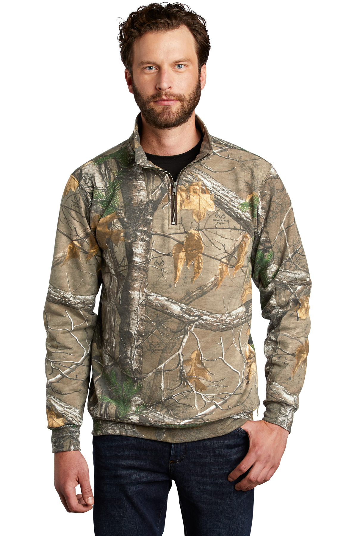 Russell Outdoors Mens S-3XL FULL or 1/4 ZIP Realtree XTRA Camo Sport Sweatshirts