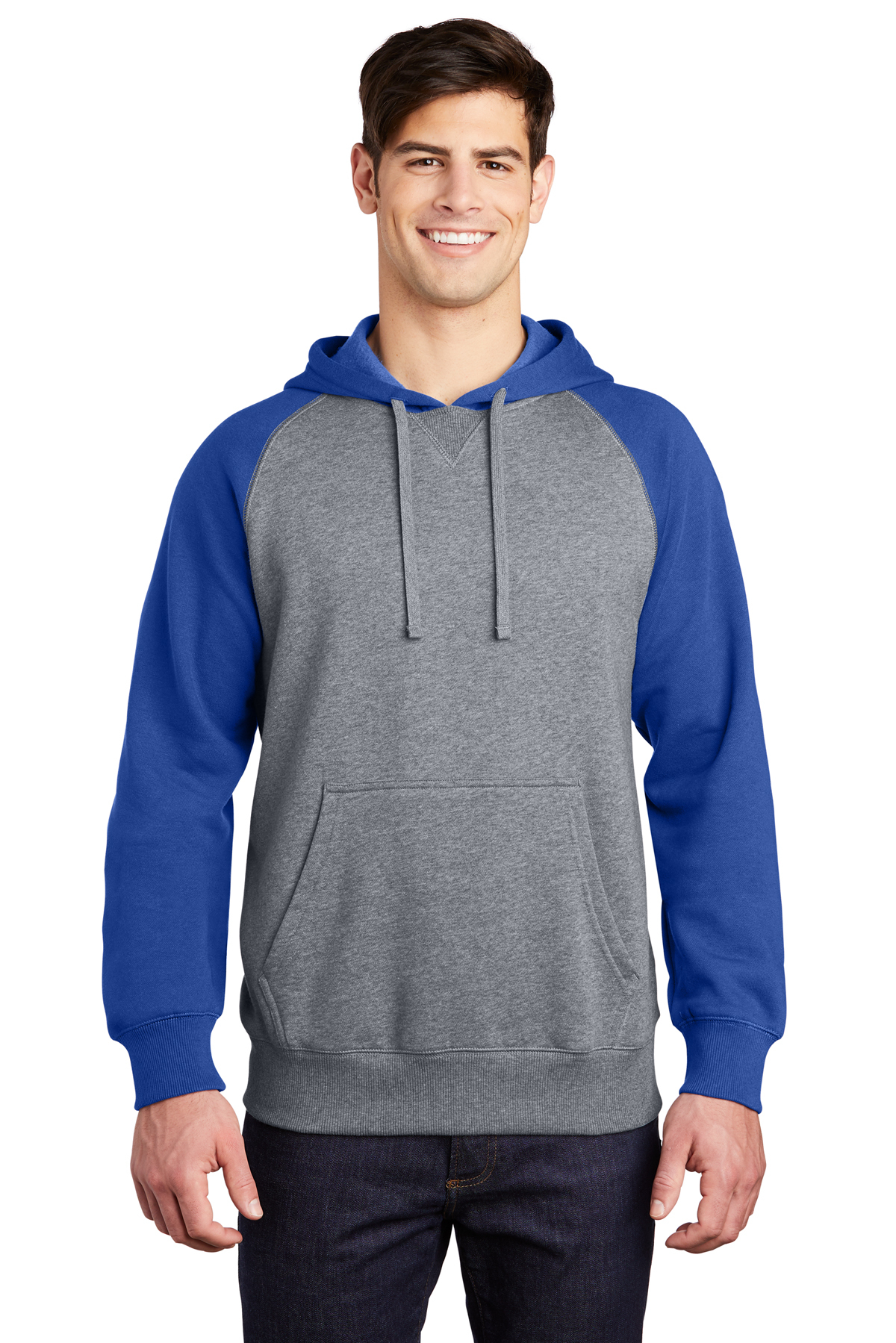 Raglan Sweatshirt - Blue Colourblock