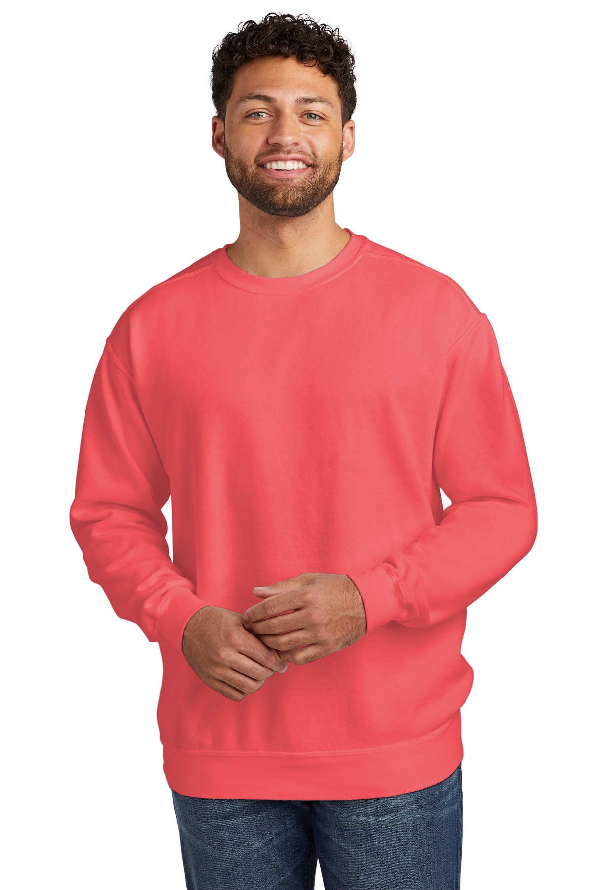 Salmon colored sweatshirt shop