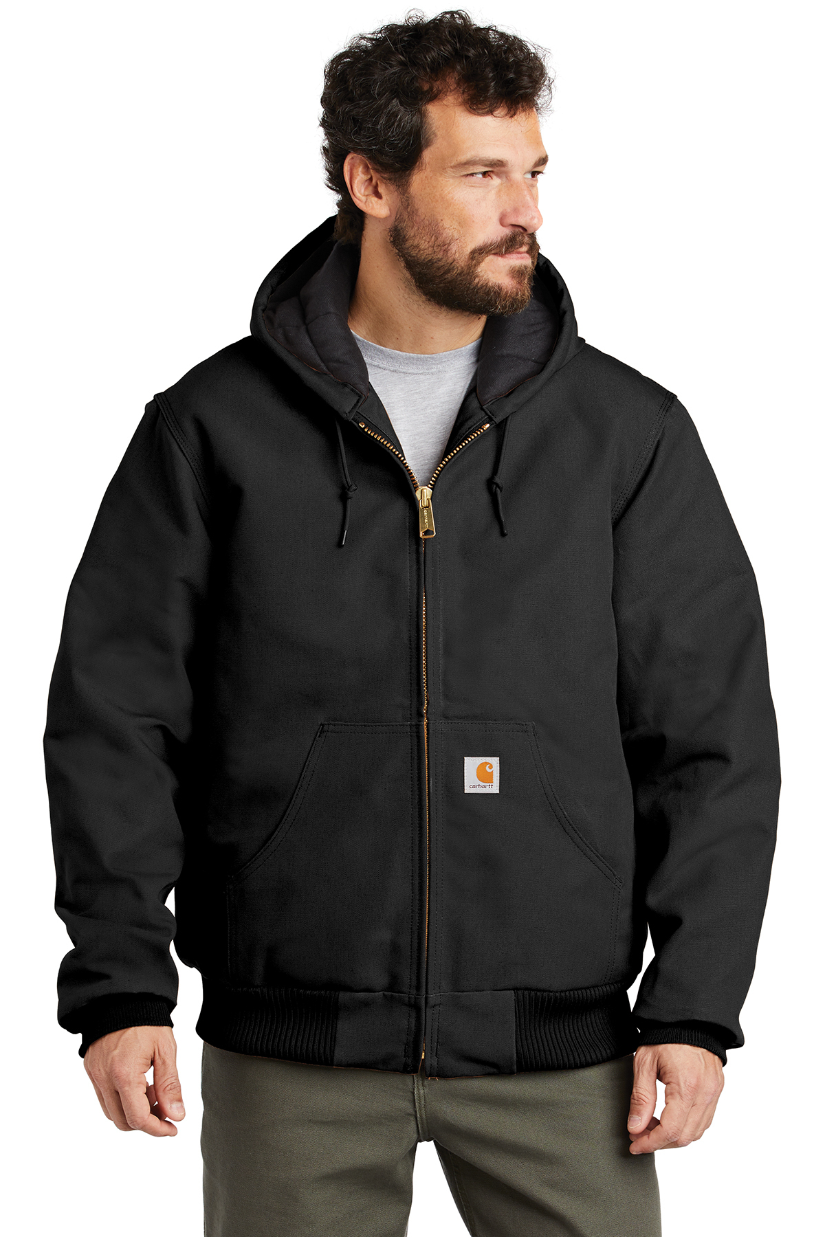 Carhartt Tall Quilted-Flannel-Lined Duck Active Jac | Product | SanMar