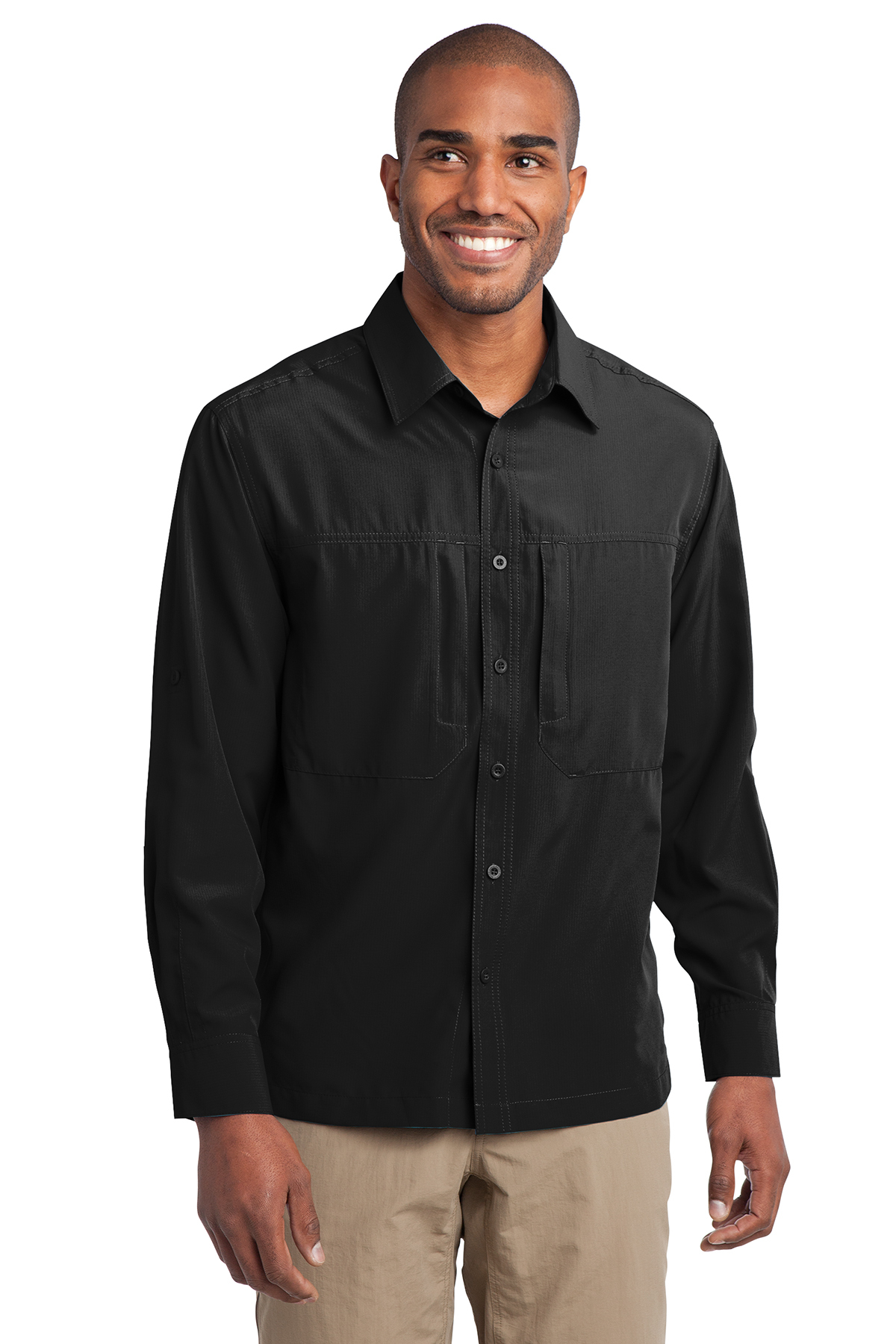 CLOSEOUT Eddie Bauer - Long Sleeve Performance Travel Shirt | Product ...
