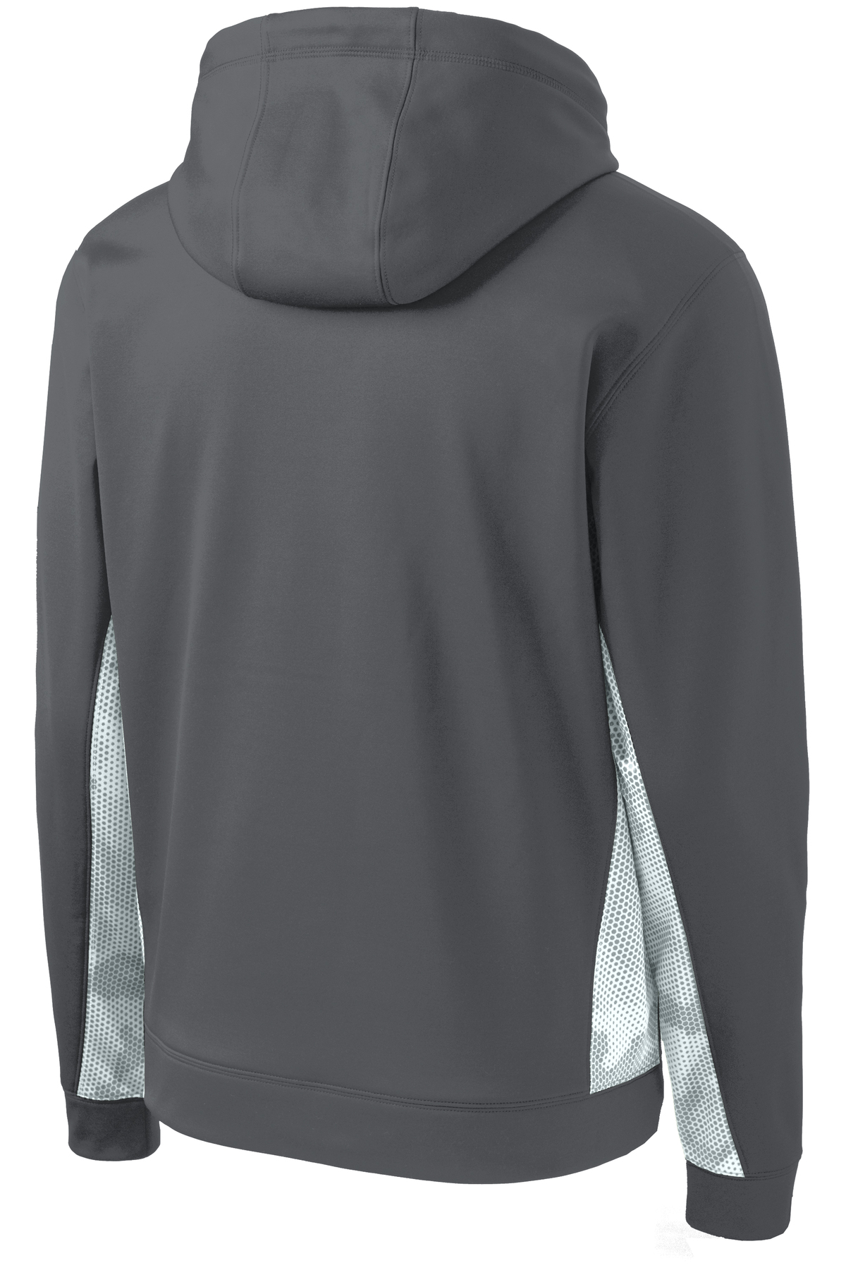 Sport-Tek Youth Sport-Wick CamoHex Fleece Colorblock Hooded Pullover, Product