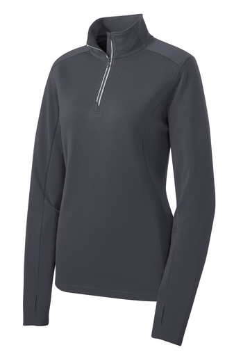 Sport-Tek Ladies Sport-Wick Textured 1/4-Zip Pullover | Product | SanMar