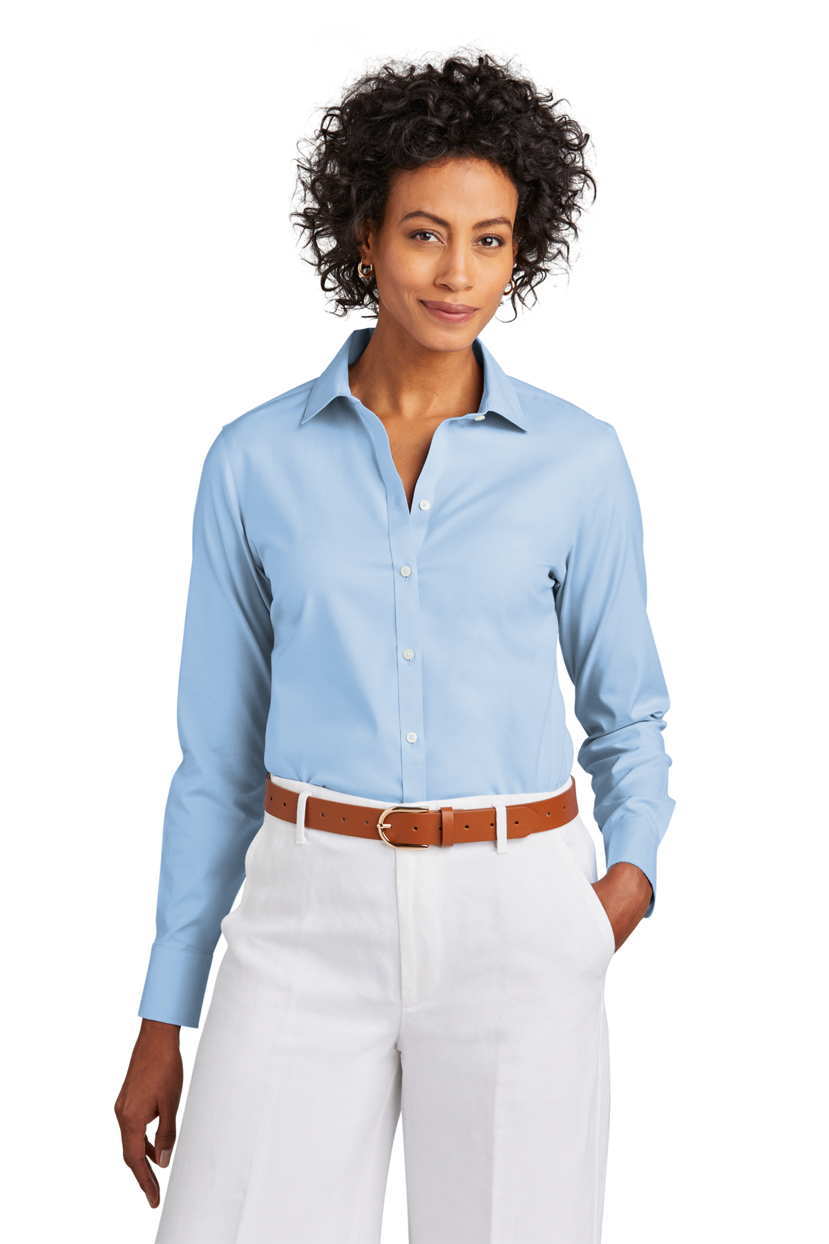 Brooks Brothers Women’s Wrinkle-Free Stretch Pinpoint Shirt | Product ...