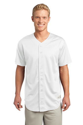Sport-Tek® PosiCharge® Tough Mesh Full-Button Jersey | Performance