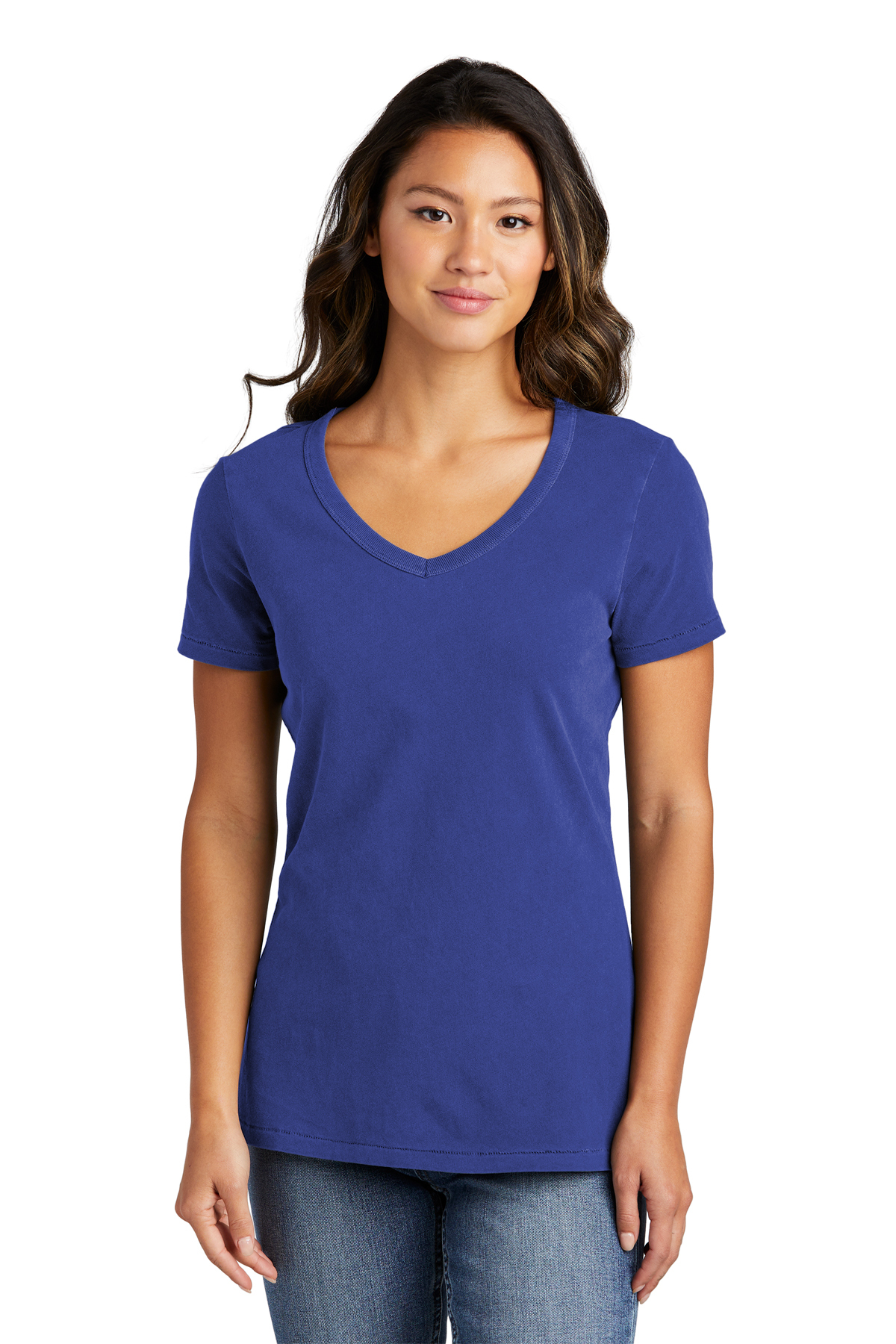 Port & Company Ladies Beach Wash ® Garment-Dyed V-Neck Tee | Product ...