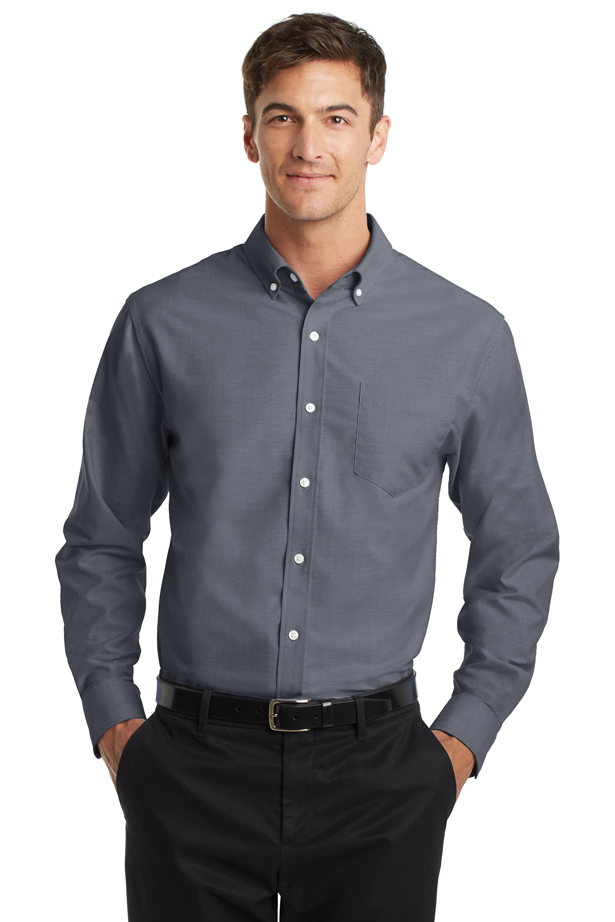 Port Authority Tall SuperPro™ Oxford Shirt | Product | Port Authority